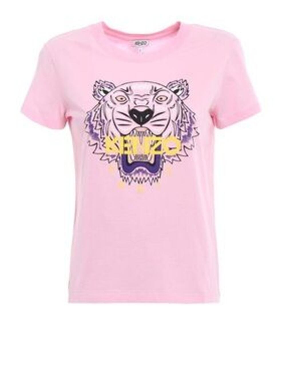 KENZO Paris Tiger Tee T-Shirt Size XL Baby Pink Short Sleeve DESIGNER LUXURY Top